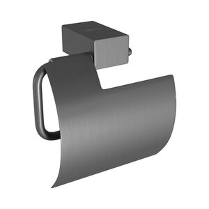 Изображение товара Держатель туалетной бумаги Lemark Smooth Line графит нержавеющая сталь SUS 304