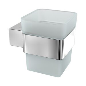 Изображение товара Стакан Lemark Smooth Line, 9731013, держатель хром