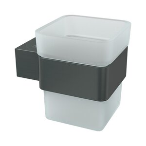 Изображение товара Стакан Lemark Smooth Line, 9736015, держатель PVD графит