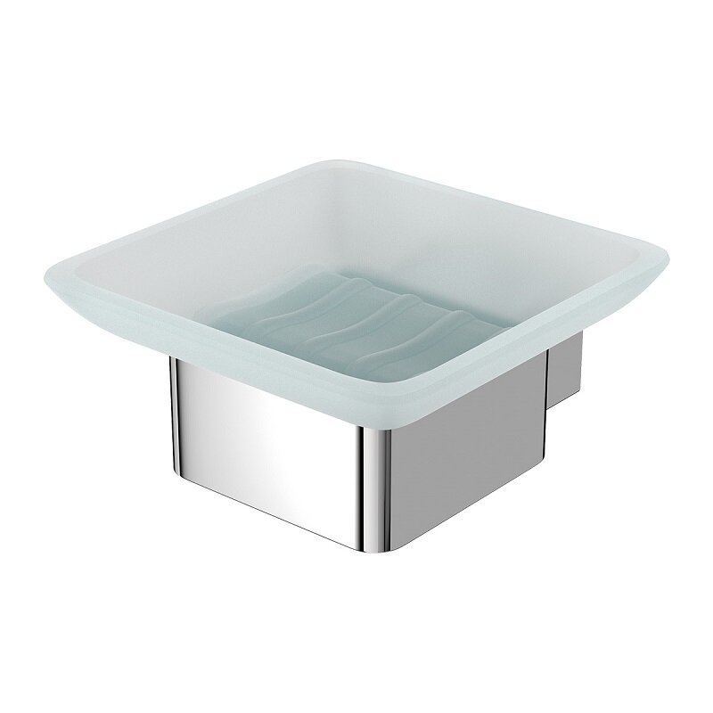 Изображение товара Мыльница Lemark Smooth Line 9741016 с держателем хром современная однотонная