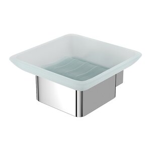 Изображение товара Мыльница Lemark Smooth Line 9741016 с держателем хром современная однотонная