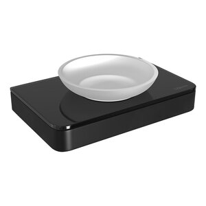 Изображение товара Мыльница Lemark Glass Line 9742039 черный матовый стекло настенная