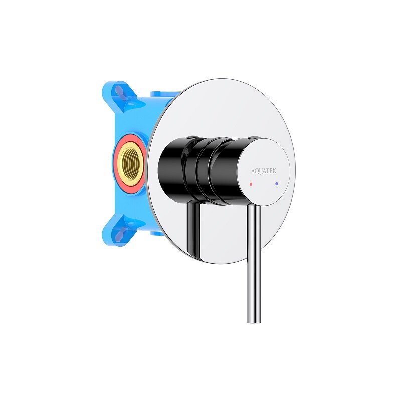 Изображение товара Смеситель Aquatek Европа AQ1366CR для душа с хромированным покрытием, скрытая установка