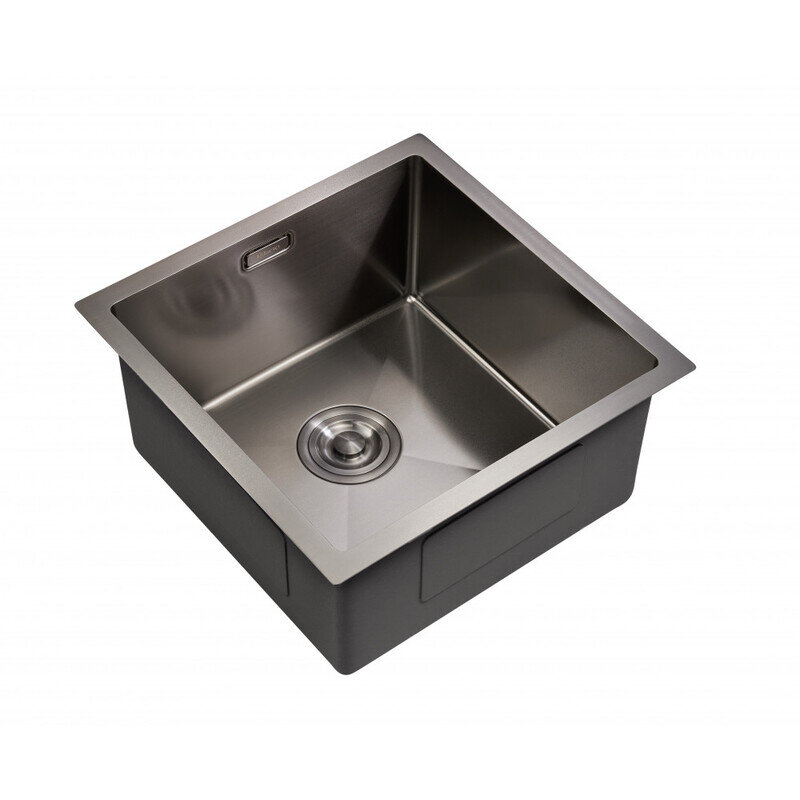 Изображение товара Мойка кухонная Milacio Denia 44 Steel, MC.77439, 44 см, вороненая сталь, gunmetal