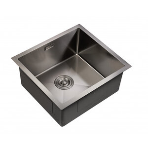 Изображение товара Мойка кухонная Milacio Denia 48 Steel, MC.77449, 48 см, вороненая сталь, gunmetal