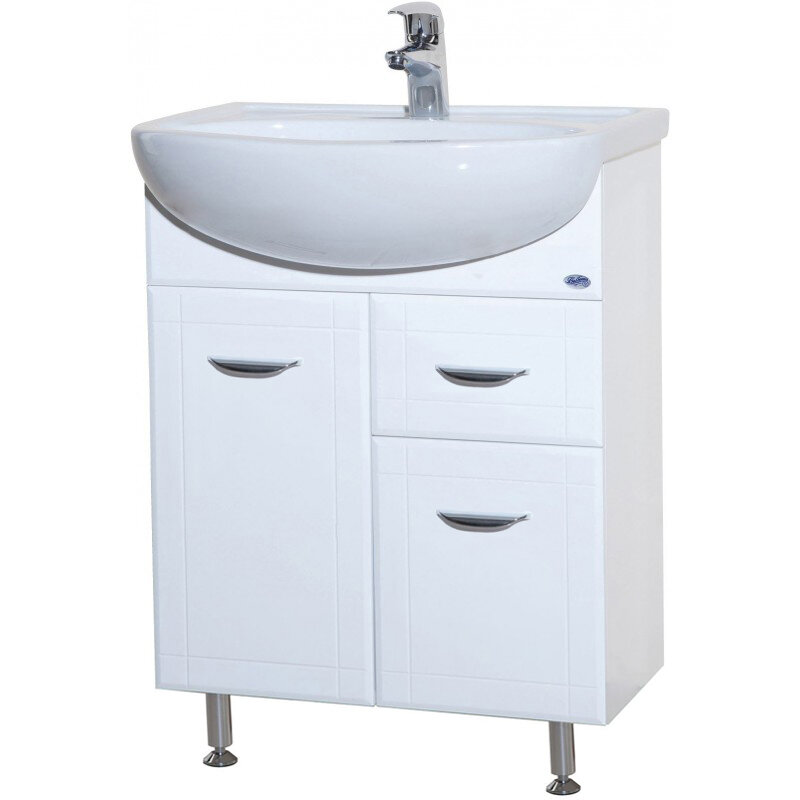 Изображение товара Тумба под раковину Bellezza КЛАССИК 60, напольная, с одним ящиком, белая