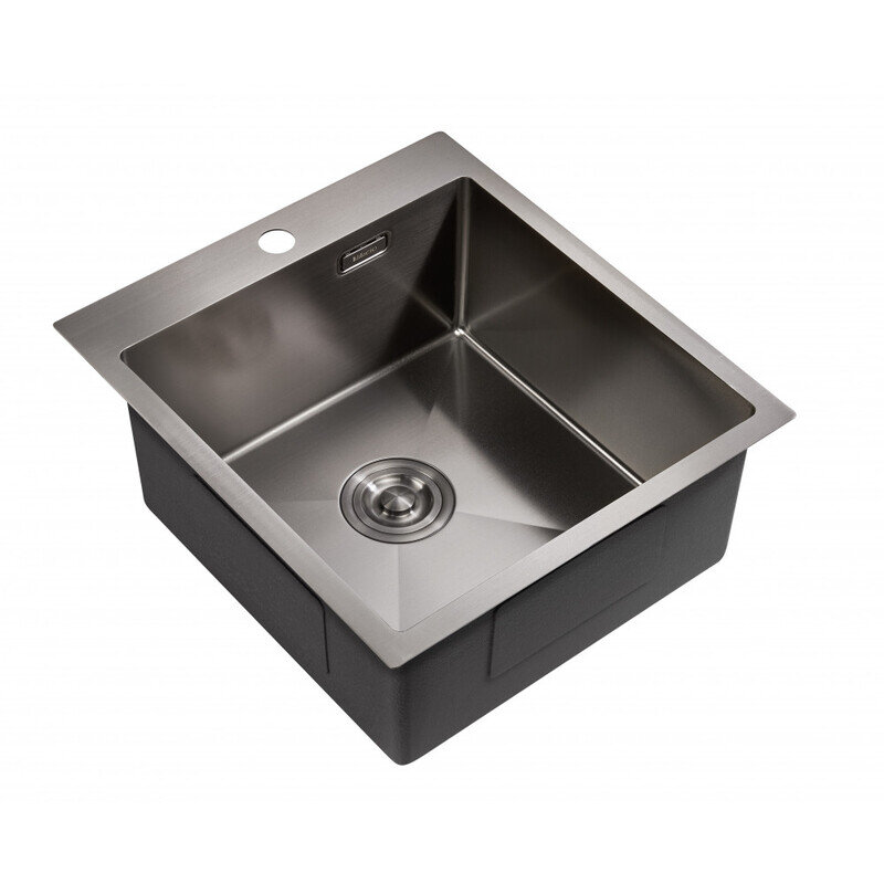 Изображение товара Кухонная мойка Milacio Denia 46 Steel MC.77479 46 см вороненая сталь gunmetal