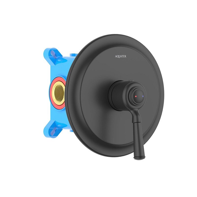 Изображение товара Смеситель для душа Aquatek Классик AQ1566MB черный матовый