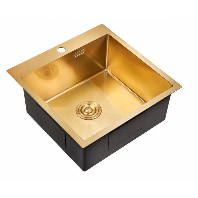 Изображение товара Мойка кухонная Milacio Denia 51 Steel 51x51 см матовая бронзовая