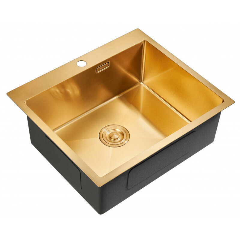 Изображение товара Мойка Milacio Denia 59 Steel MC.77498 Брашированная сталь, золото