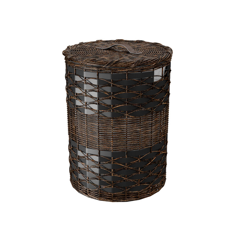 Изображение товара Корзина для белья WasserKraft Bever WB-240-M, ширина 36 см, глубина 36 см, высота 48 см, коричневая Изображение товара Корзина для белья WasserKraft Bever WB-240-M, ширина 36 см, глубина 36 см, высота 48 см, коричневая
