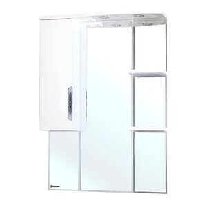 Изображение товара Зеркальный шкаф Bellezza Лагуна 4612114002014/4612114001017, 85 см, с подсветкой, цвет белый, левый/правый