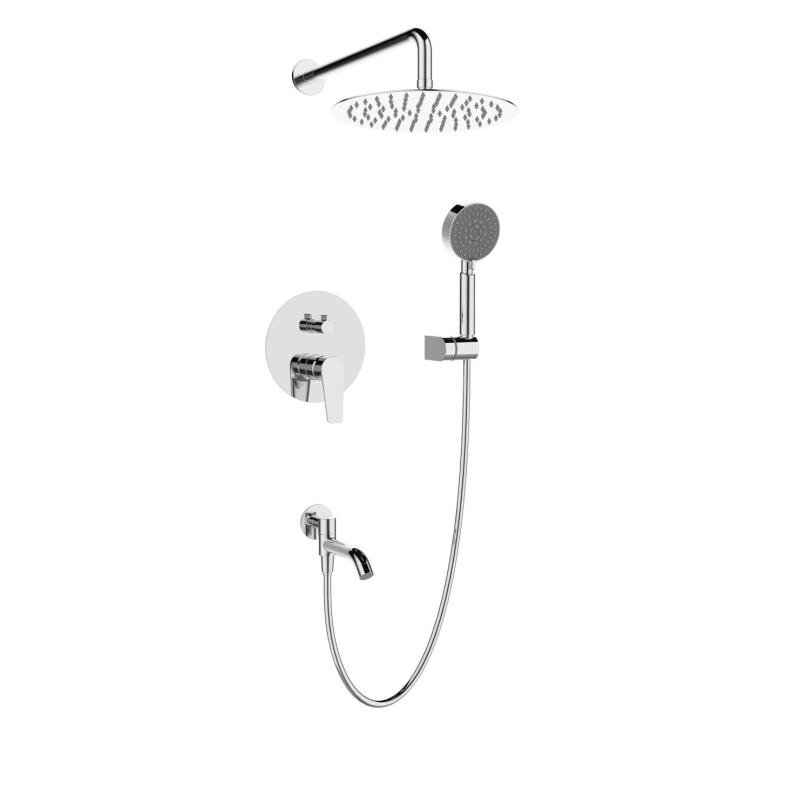 Изображение товара Душевая система BelBagno Ancona ANCONA-VDSET-CRM, хром, встроенная, 25 см
