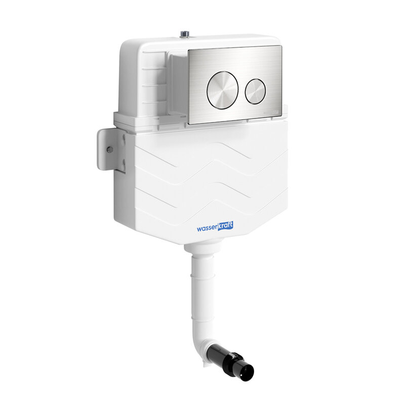 Изображение товара Смывной бачок WasserKraft Aller 10 с механической кнопкой никель 10 л