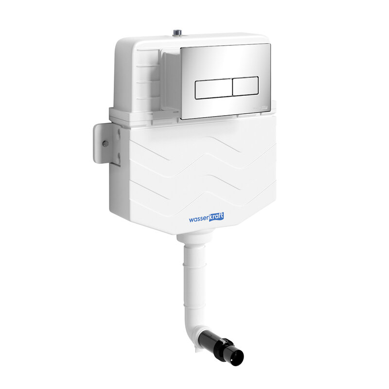 Изображение товара Смывной бачок WasserKraft Aller 10 10TLT.031.ME.CH03 с механической кнопкой хром