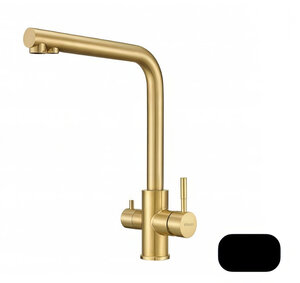 Изображение товара Смеситель для кухонной мойки Milacio Ultra MCU.553.TB с подключением к фильтру черный