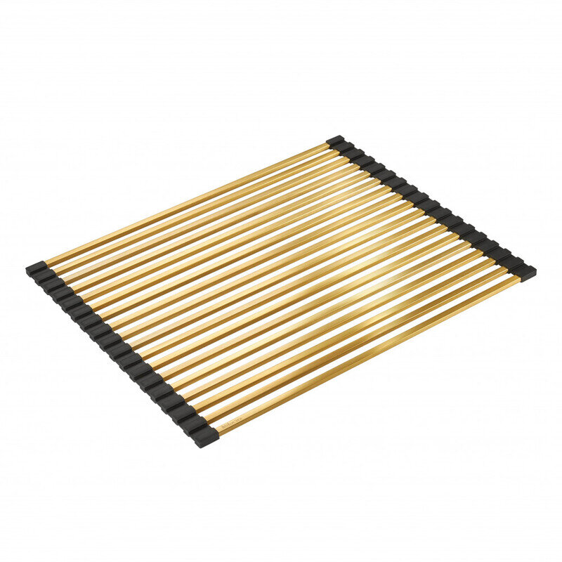 Изображение товара Ролл-мат для мойки Milacio Ultra MCU.4533.GD 45х36 см золото матовое нержавеющая сталь