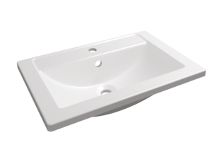 Изображение товара Раковина La Fenice Paola Mario 600 61 см из искусственного камня белая