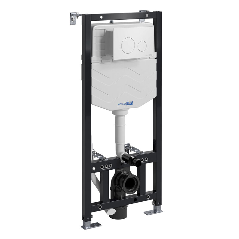 Изображение товара Инсталляция для унитаза WasserKraft Aller 10 10TLT.010.ME WM02, механическая клавиша белый матовый