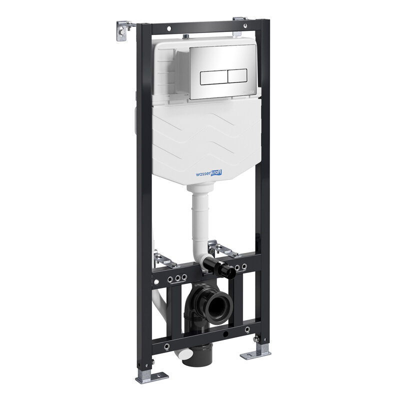 Изображение товара Инсталляция для унитаза WasserKraft Aller 10 10TLT.010.ME.CH03 с механической клавишей хром