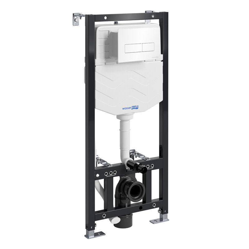 Изображение товара Инсталляция для унитаза WasserKraft Aller 10 10TLT.010.ME.WH03, механическая клавиша цвет белый