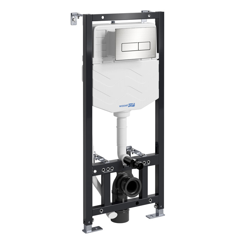 Изображение товара Инсталляция для унитаза WasserKraft Aller 10 10TLT.010.ME.BN03, механическая клавиша цвет никель Изображение товара Инсталляция для унитаза WasserKraft Aller 10 10TLT.010.ME.BN03, механическая клавиша цвет никель