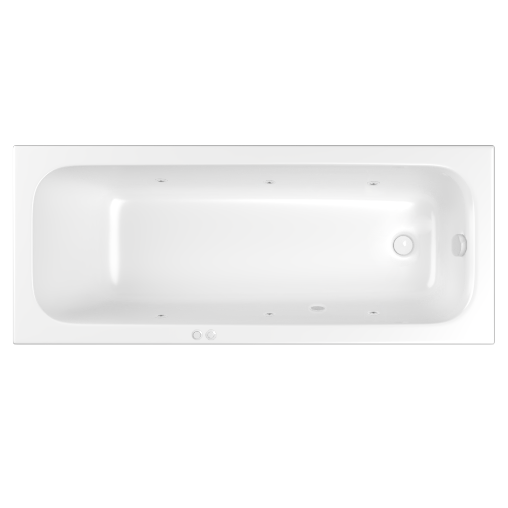 Изображение товара Акриловая гидромассажная ванна Whitecross Vibe Soft 170x70 см, белая