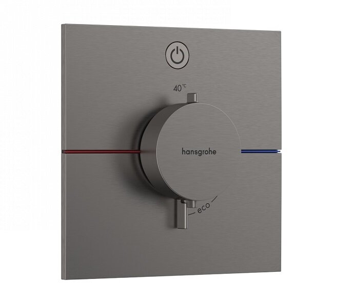 Изображение товара Смеситель для душа Hansgrohe ShowerSelect Comfort E, 15571340, термостатический, шлифованный черный хром Изображение товара Смеситель для душа Hansgrohe ShowerSelect Comfort E, 15571340, термостатический, шлифованный черный хром