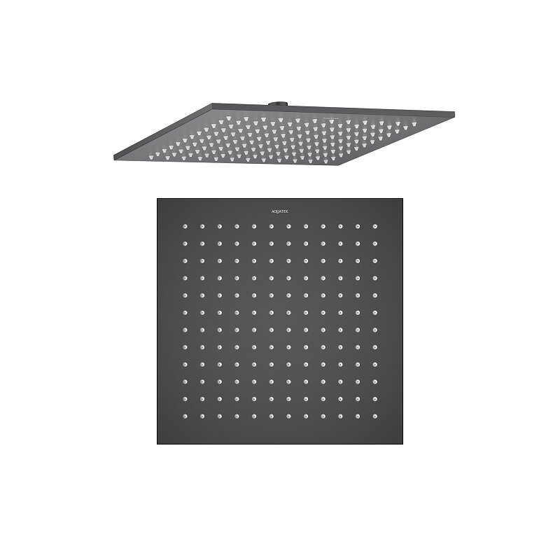Изображение товара Верхний душ Aquatek AQ2078MB квадратный черный матовый 30х30 см