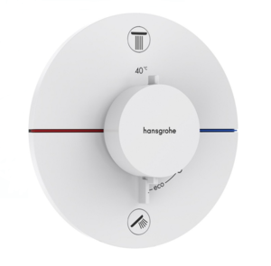 Изображение товара Смеситель для душа Hansgrohe ShowerSelect Comfort S, 15554700, на 2 потребителя, термостатический, белый матовый