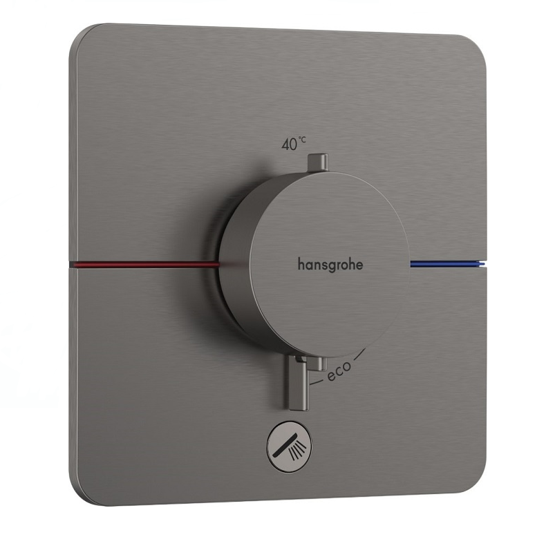 Изображение товара Смеситель для душа Hansgrohe ShowerSelect Comfort Q, 15589340, термостатический, шлифованный черный хром