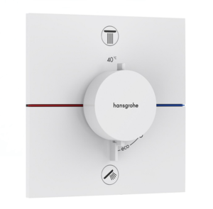 Изображение товара Смеситель для душа Hansgrohe ShowerSelect Comfort E, 15572700, на 2 потребителя, термостатический, белый матовый