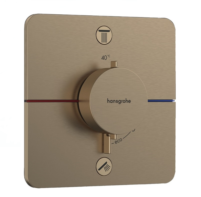 Изображение товара Смеситель для душа Hansgrohe ShowerSelect Comfort Q 15583140 бронза термостатический