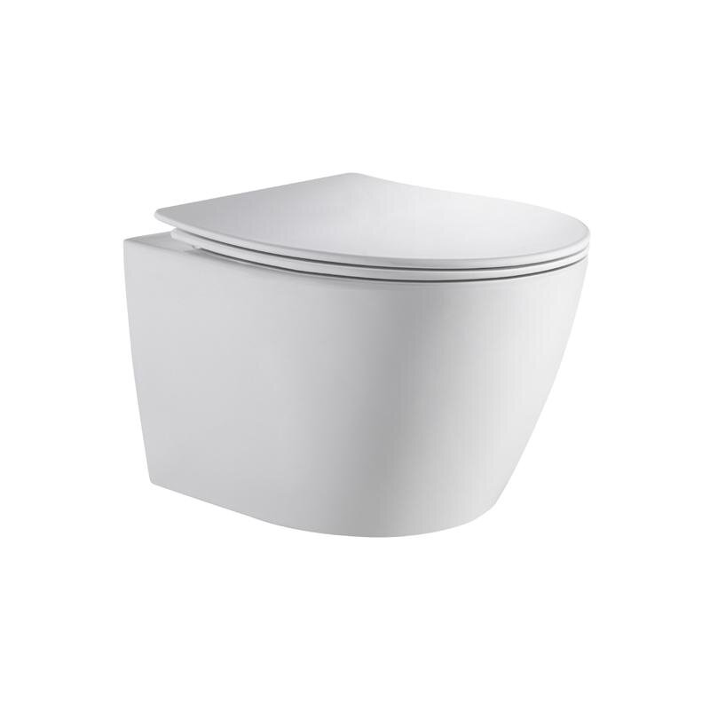 Изображение товара Подвесной унитаз Orange C07-150W, безободковый, крышка микролифт, смыв Tornado, белый
