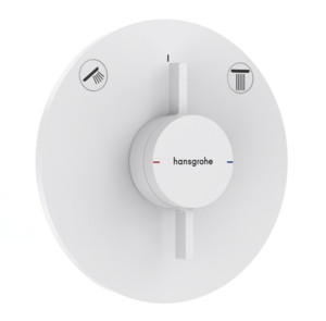 Изображение товара Смеситель для ванны и душа Hansgrohe DuoTurn S, 75418700, на 2 потребителя, белый матовый