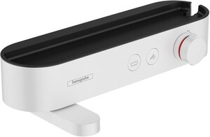 Изображение товара Смеситель для ванны и душа Hansgrohe ShowerTablet Select, 24340700, термостатический, белый матовый Изображение товара Смеситель для ванны и душа Hansgrohe ShowerTablet Select, 24340700, термостатический, белый матовый