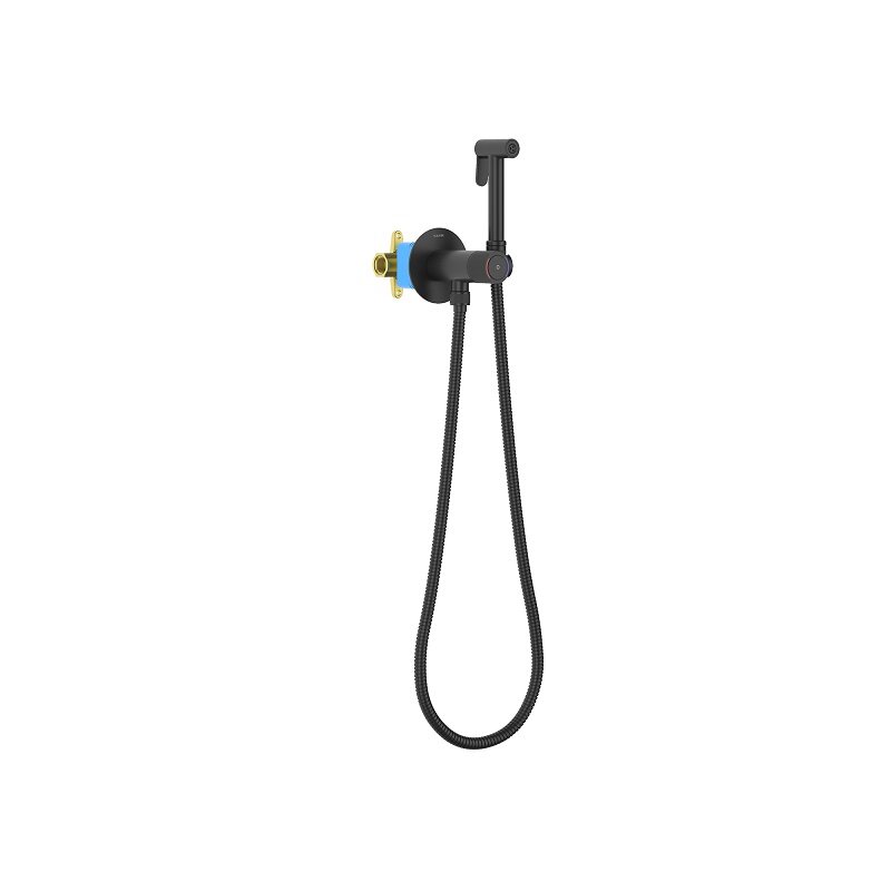 Изображение товара Гигиенический душ Aquatek Бетта, AQ1023MB, со смесителем, цвет черный матовый