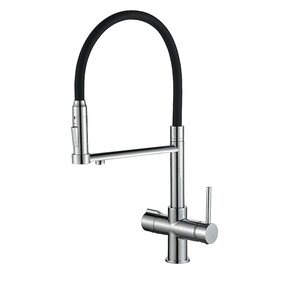 Изображение товара Смеситель для кухни Zorg Steel Hammer SH 2003 CR с гибким изливом, хром