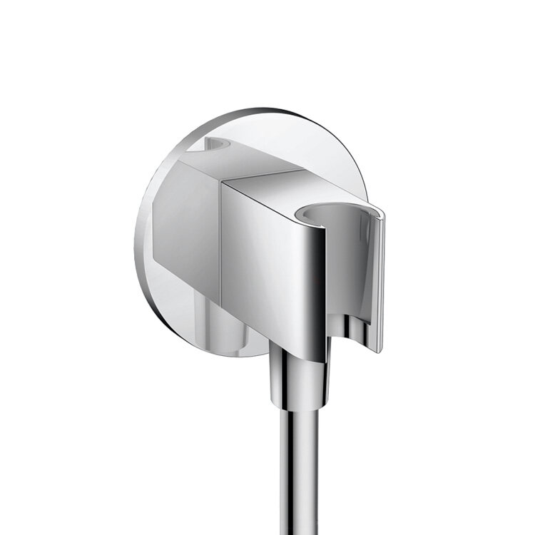 Изображение товара Шланговое подключение Hansgrohe Fixfit Square с держателем Изображение товара Шланговое подключение Hansgrohe Fixfit Square с держателем