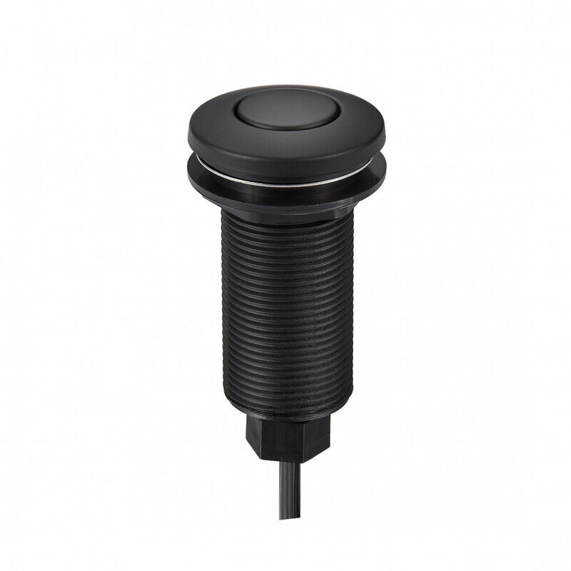 Изображение товара Пневмокнопка Milacio MC.032.MB для измельчителя вороненая сталь 8 см