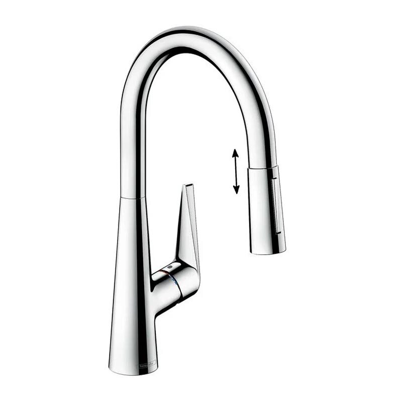 Изображение товара Смеситель для кухонной мойки Hansgrohe Talis S 72813000 с вытяжным изливом хром