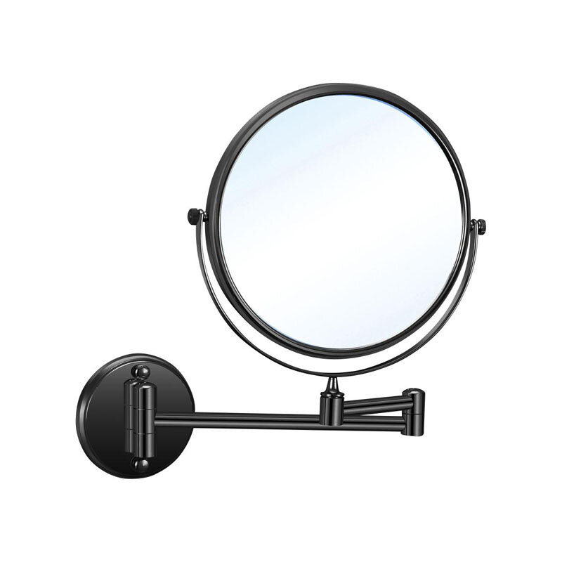 Изображение товара Косметическое зеркало Nofer Reflex 08009.2.N с увеличением 5x, черное, настенное Изображение товара Косметическое зеркало Nofer Reflex 08009.2.N с увеличением 5x, черное, настенное