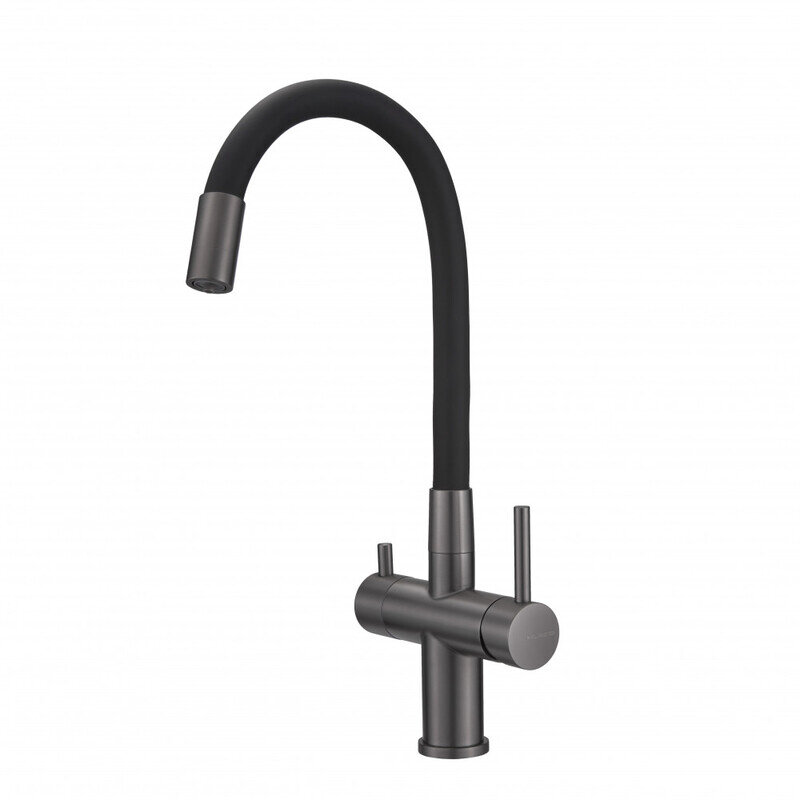 Изображение товара Смеситель Milacio Ultra MCU.560.GM Вороненая сталь с подключением к фильтру