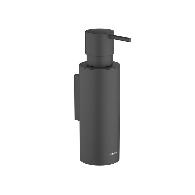 Изображение товара Дозатор для жидкого мыла Aquatek Оберон AQ4205MB настенный черный матовый латунь 250 мл