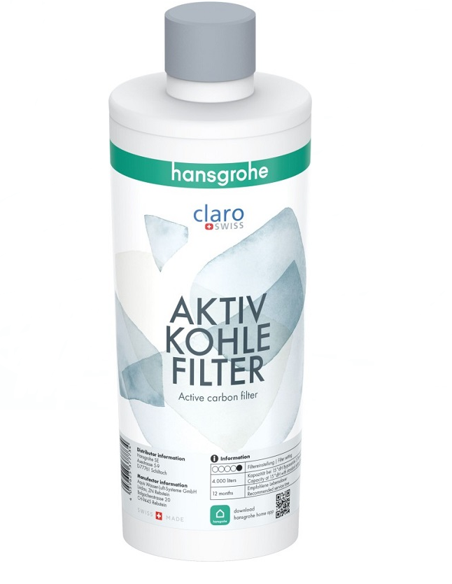 Изображение товара Картридж Hansgrohe Aqittura, 76814000, с активированным углем, 4000 литров Изображение товара Картридж Hansgrohe Aqittura, 76814000, с активированным углем, 4000 литров