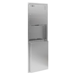 Изображение товара Встраиваемая станция Nofer 12021.S с диспенсером и баком для мусора нержавеющая сталь