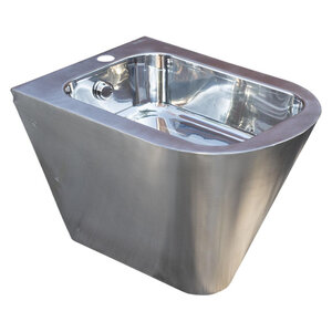 Изображение товара Биде подвесное Nofer 13009.S нержавеющая сталь матовая компактное современное решение