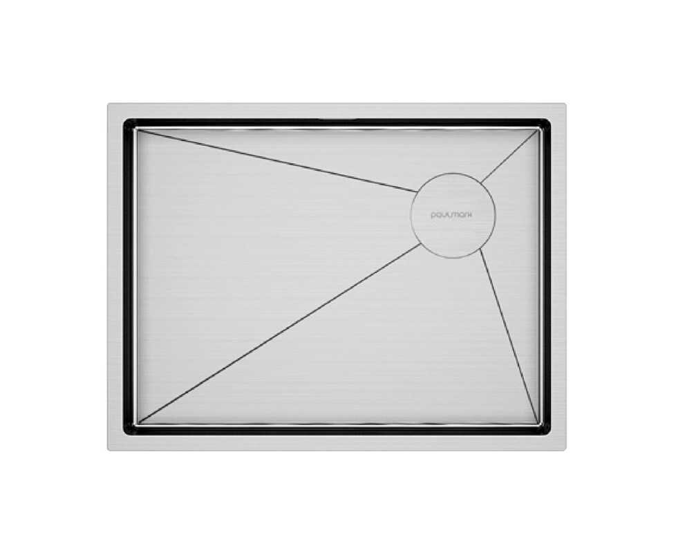 Изображение товара Мойка Paulmark Next-Skew-580 угловая из нержавеющей стали с измельчителем и покрытием Stille