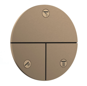 Изображение товара Переключатель потоков Hansgrohe ShowerSelect Comfort S, 15558140, шлифованная бронза