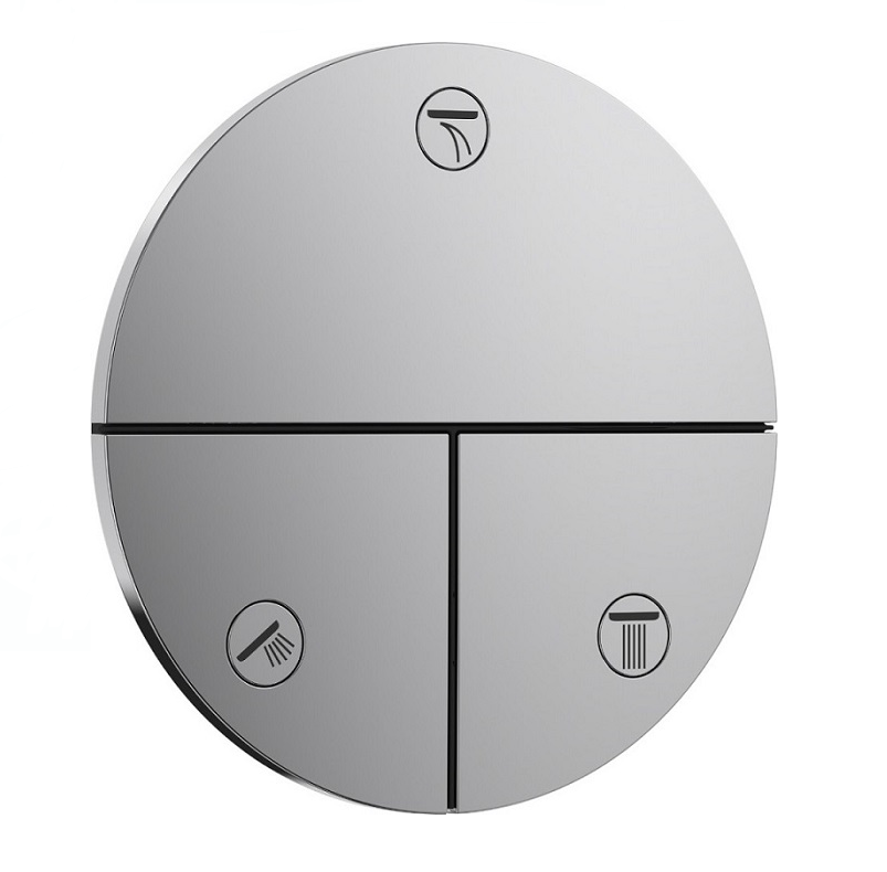 Изображение товара Переключатель потоков Hansgrohe Comfort S с 3 функциями, хром Изображение товара Переключатель потоков Hansgrohe Comfort S с 3 функциями, хром